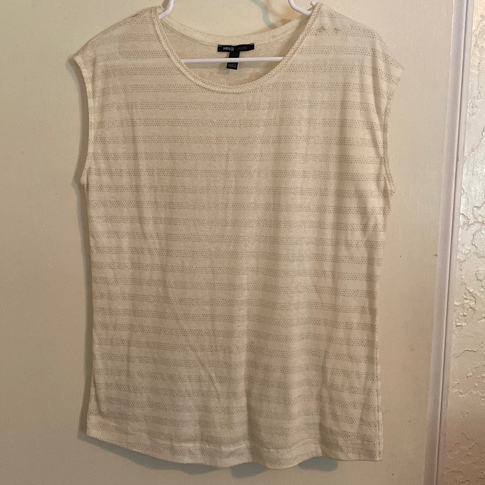 Cream Mango top